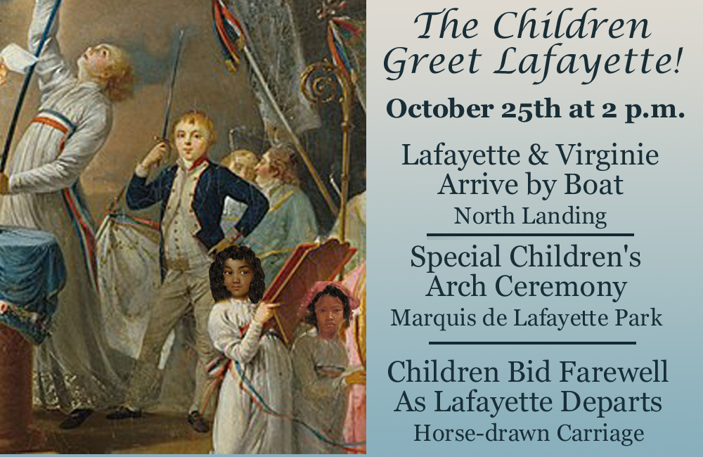 Bicentennial of Lafayette’s Farewell Tour Visits Portsmouth -  Lafayette Greets the Children 